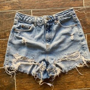 Top shop denim shorts